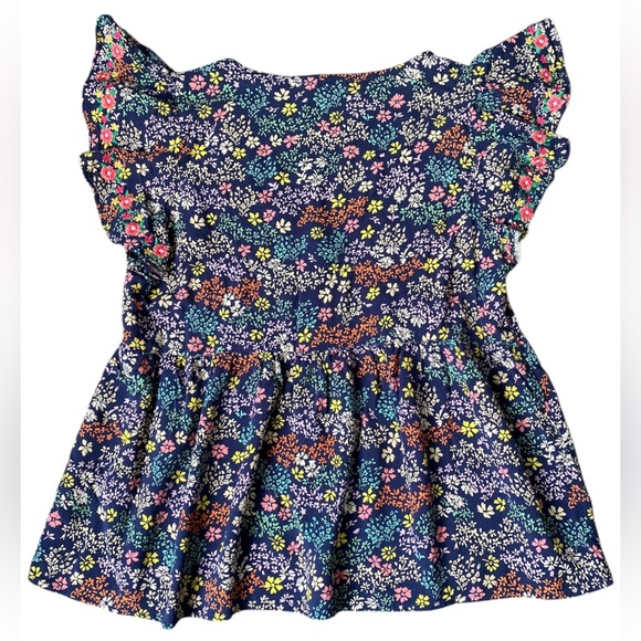 Savanna Jane Women’s Floral Blouse Flutter Sleeve Size S - Picture 7 of 8